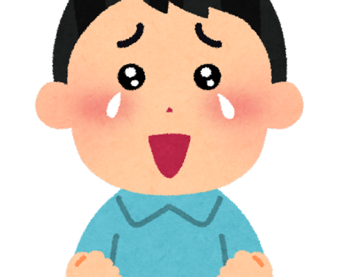 感動する男性