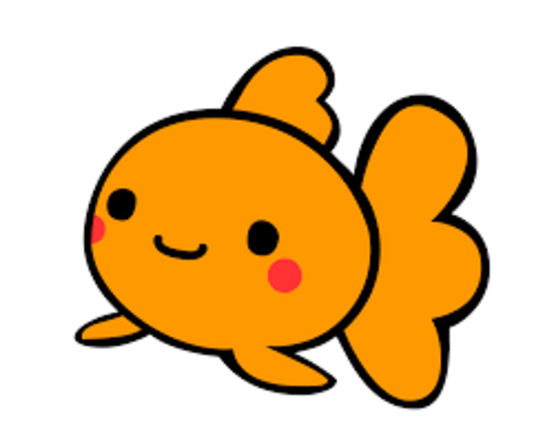 かわいい金魚