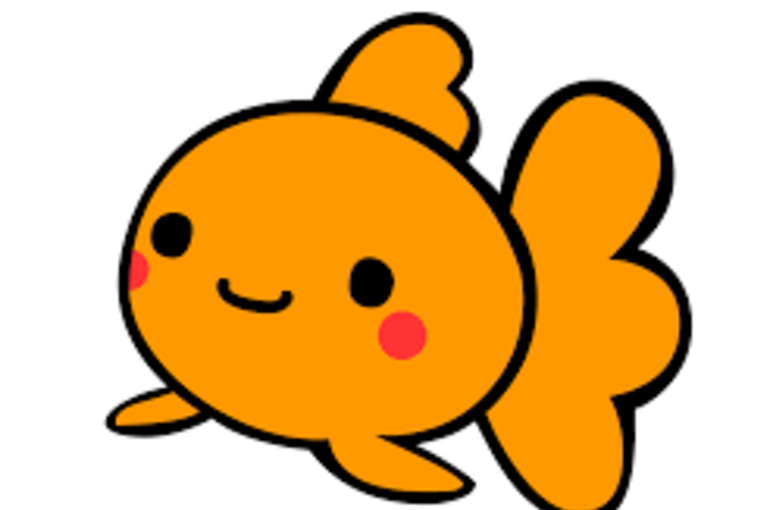 かわいい金魚