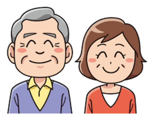 笑顔のシニア